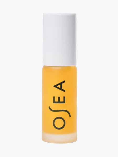 Osea Hyaluronic Lip Booster Oil in branded component on alight gray background